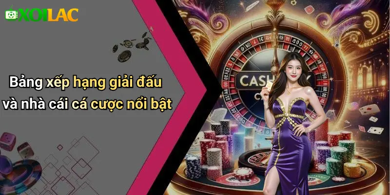 Bảng xếp hạng giải đấu và nhà cái cá cược nổi bật