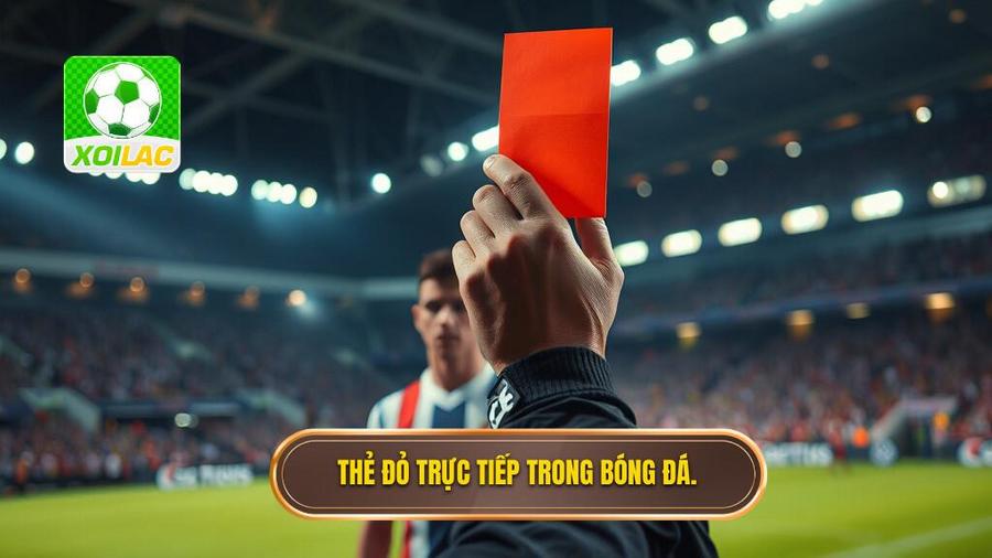 1. Thẻ đỏ trực tiếp trong bóng đá.