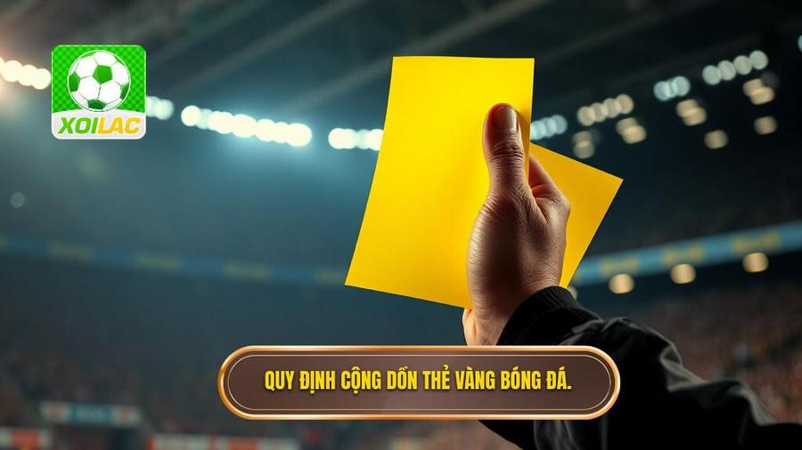 2. Quy định cộng dồn thẻ vàng bóng đá.