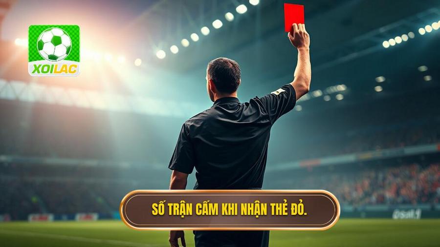2. Số trận cấm khi nhận thẻ đỏ.