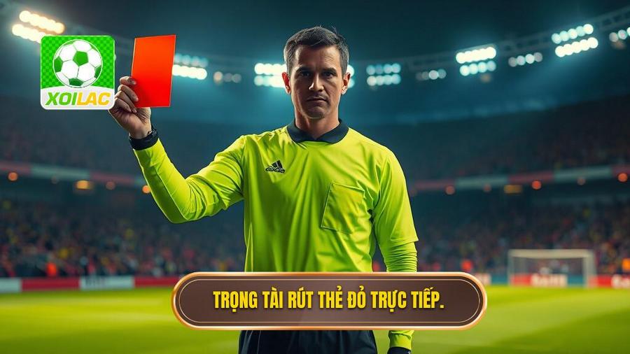3. Trọng tài rút thẻ đỏ trực tiếp.