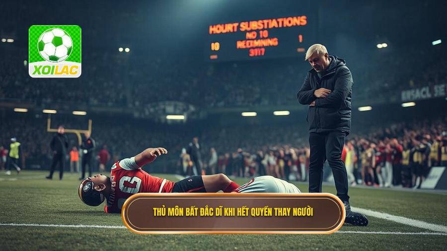 2. Trường hợp 2: Đội bóng đã hết quyền thay người - Kịch bản kịch tính