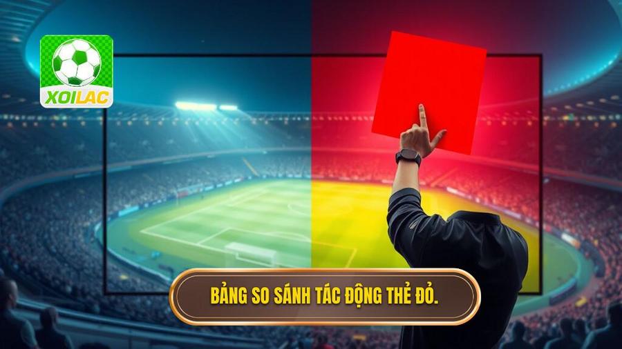 3. Bảng so sánh tác động của thẻ đỏ trong các tình huống