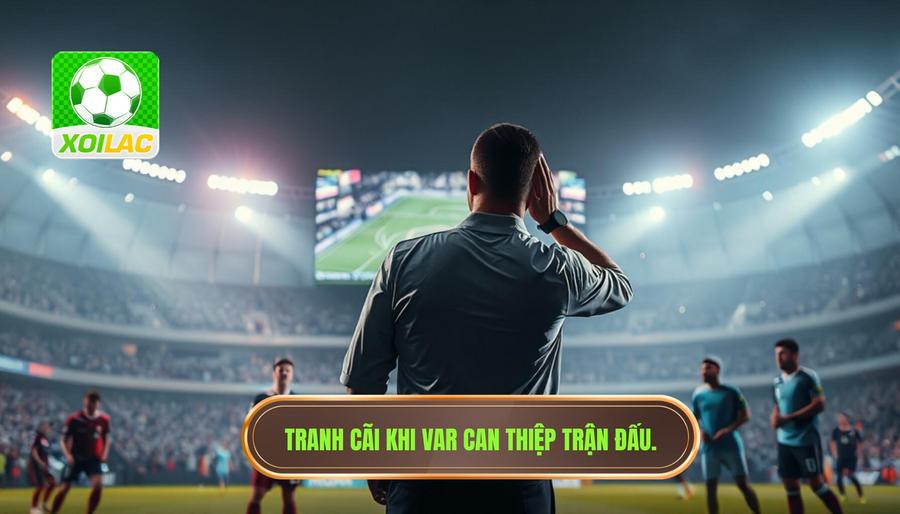Tại sao khoảnh khắc VAR đang can thiệp tình huống quan trọng lại gây tranh cãi?